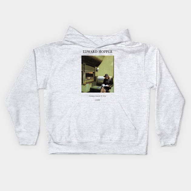 edward hopper painting Kids Hoodie by thecolddots